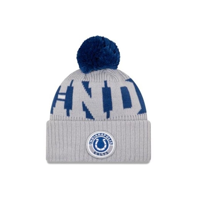 White Indianapolis Colts Hat - New Era NFL Alternate Cold Weather Sport Knit Beanie USA5730461